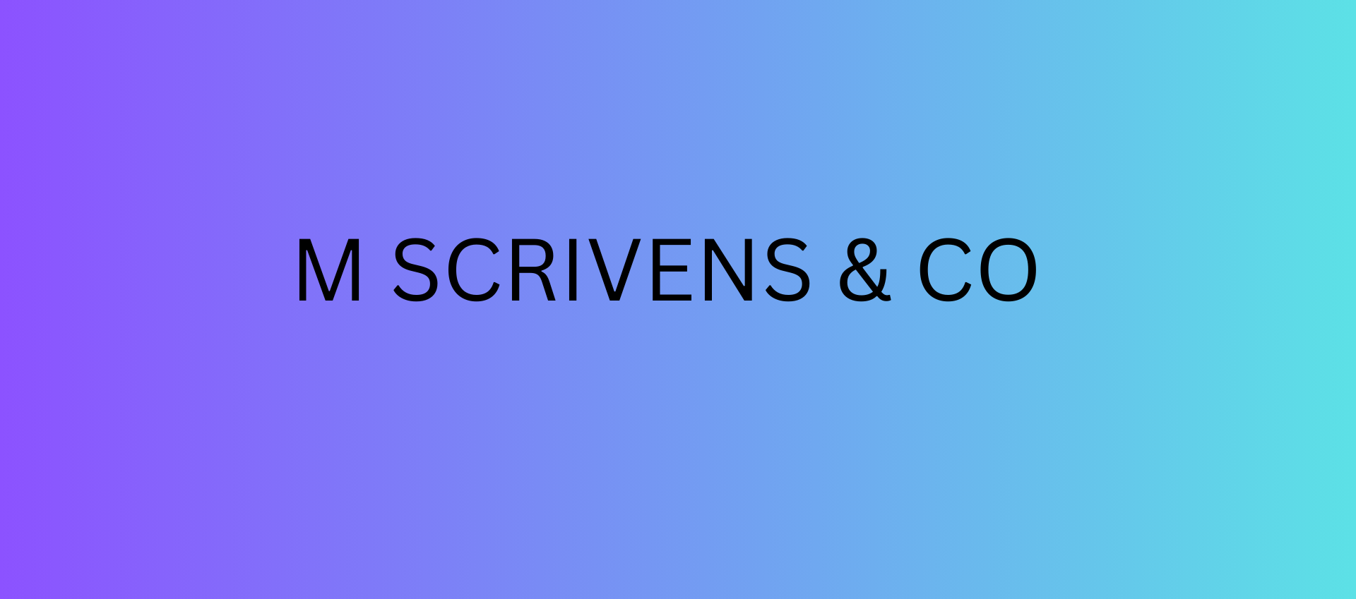 M SCRIVENS & CO Logo
